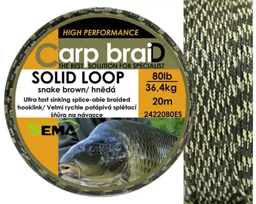 Sema Carp braiD Solid Loop 10m, 40lbs/18.2kg Nízká Cena
