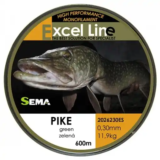 Sema Excel Line Pike 600m, 0.33mm 13.1kg Nová Kolekce