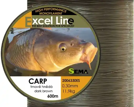 Nejlepší Cena Sema Excel Line Carp 600m, 0.33mm 13.1kg