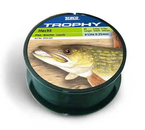 Zebco Trophy Brochet, 0.30mm 6.9kg 450m Autentický
