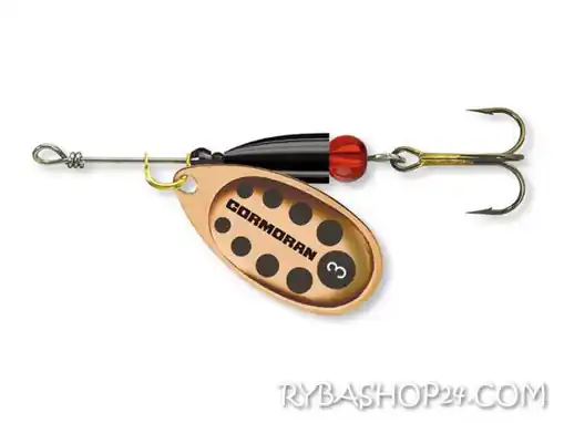 Cormoran Bullet měděná/černé tečky, vel.4/12.5g Nejlepší Volba