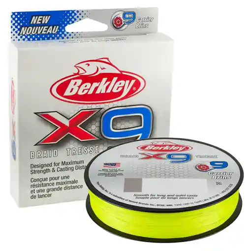 Berkley X9 Braid Fluo Green 150m, 0.10mm 9.0kg Aktuální
