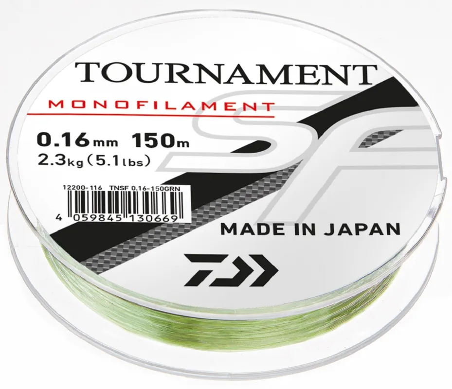 VLASEC DAIWA TOURNAMENT SF 150m ZELENÝ 0,23 mm Speciální Cena