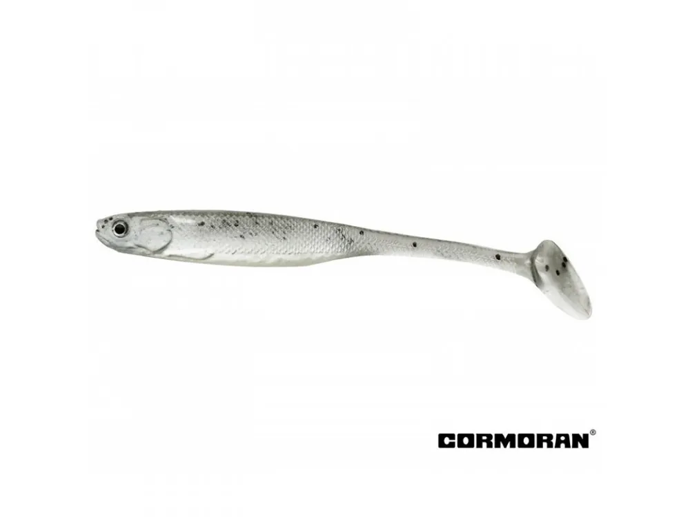 Bezpečná Platba GUMOVÉ NÁSTRAHY CORMORAN CRAZY FIN SHAD PEARL WHITE 13 CM / 2KS