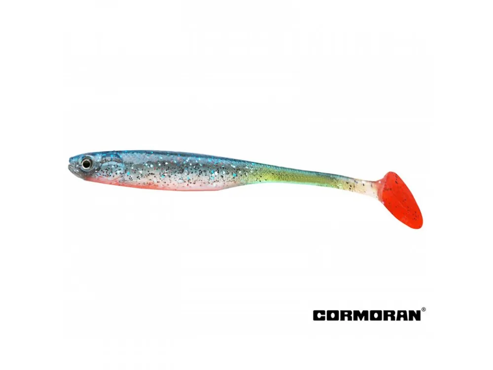 GUMOVÉ NÁSTRAHY CORMORAN CRAZY FIN SHAD SUNNY GREEN 13 CM / 2KS Akční Cena