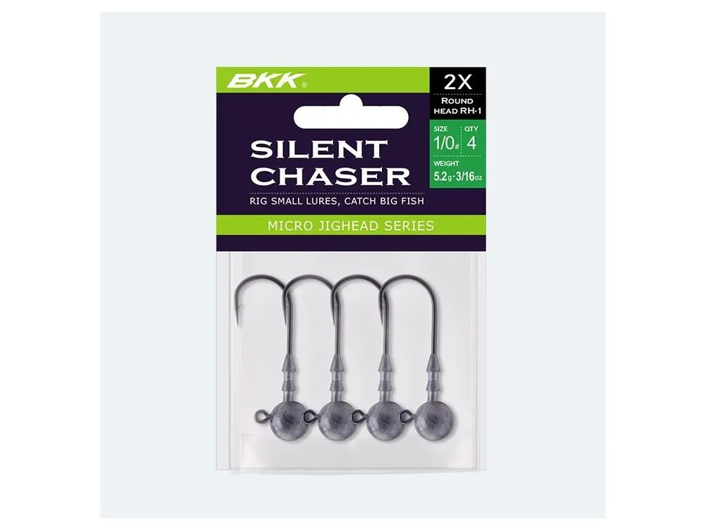 Rychlé Dodání BKK Jigová hlavička Silent Chaser Round Head RH-1 10g Velikost 3/0 4ks