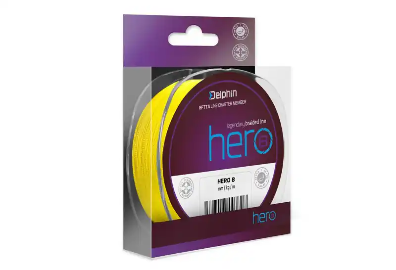 Delphin HERO 8 fluo žlutá 0,12 mm 8,2 kg 117m Koupit Online