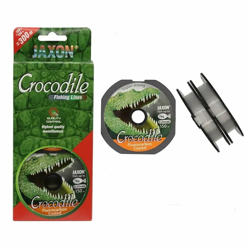 Pouze Dnes Vlasec Jaxon Crocodile Fluorocarbon 2 x 150 m 0,35 mm / 20 kg