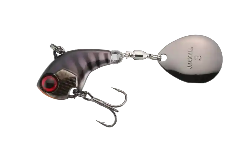 Akce Jackall Deracoup Tail Spinner Muddy Black 7g