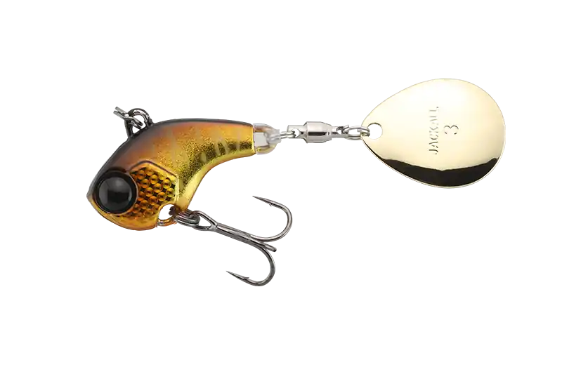 Jackall Deracoup Tail Spinner Silver Gold a Black 10,5g Super Cena