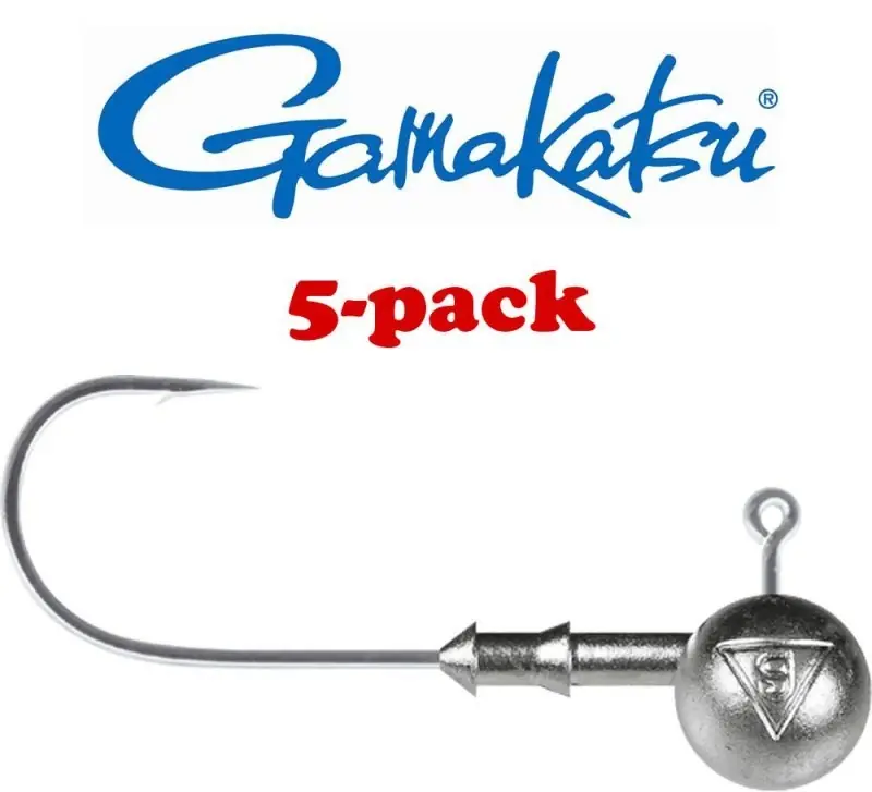JIGOVÉ HLAVIČKY GAMAKATSU 5/0 - 5 ks, 17,5 g Originální