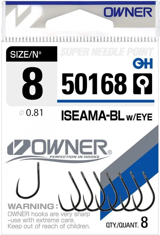 Horká Nabídka HÁČKY S OČKEM BEZ PROTIHROTU OWNER ISEAMA 50168 VEL. 2 / 5 KS