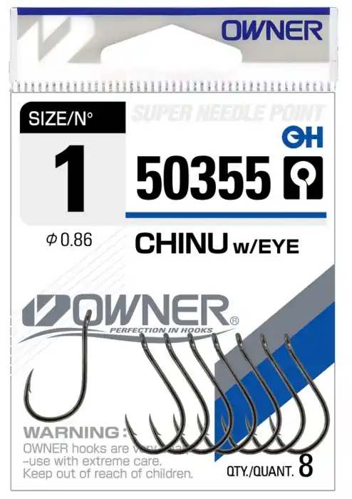 Objednat Nyní HÁČKY S OČKEM OWNER CHINU 50355 bal.10 ks, vel. 3