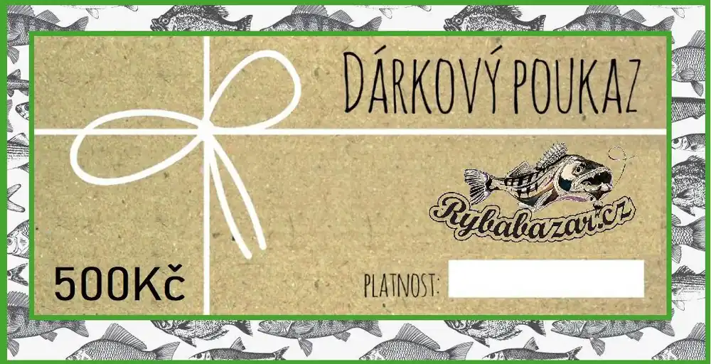 DÁRKOVÝ POUKAZ RYBABAZAR 500 KČ Speciální Cena