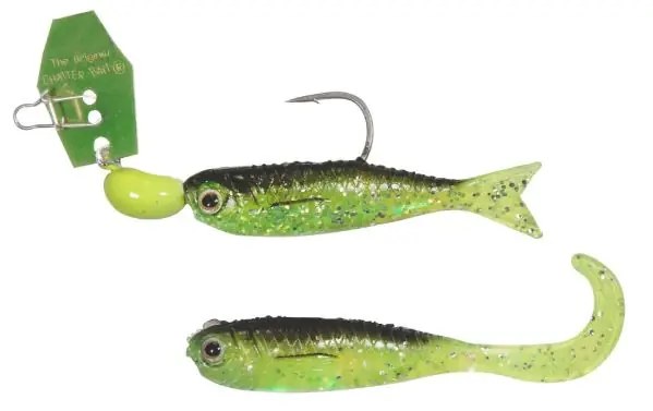 Dokud Zásoby Vydrží Z-Man Chatterbait ChatterBait Flashback Mini 3,5g 4cm Chartreuse / Rainbow