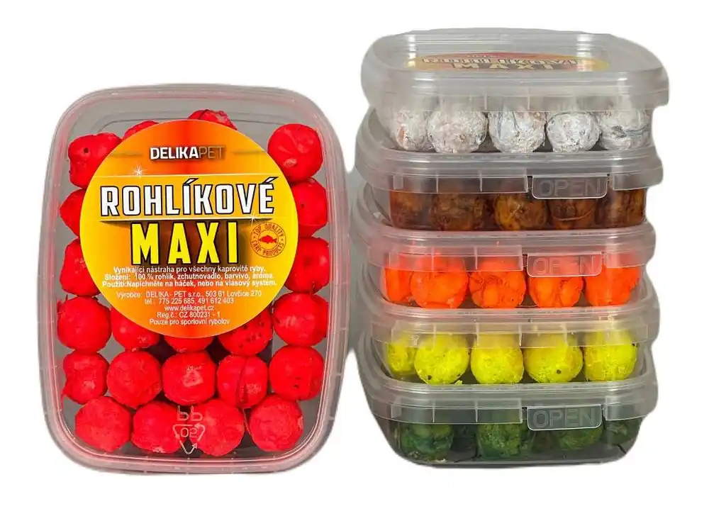 Rohlikové boilies MAXI 16 mm FLUORO 30 g MANGO Odeslání Ihned