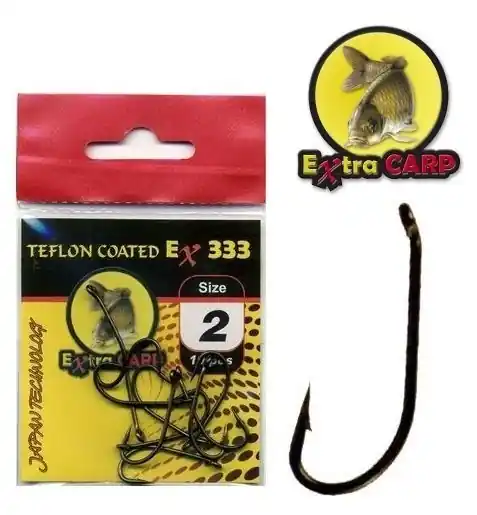 EXTRA CARP HÁČKY TEFLON EX 333 vel. 4 / 10 ks Akční Nabídka