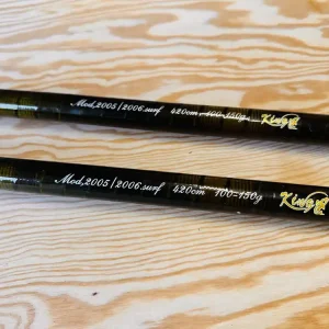 2 TELESKOPICKÉ SURFOVÉ PRUTY KING SURF / 4,20 m / 100-150 g Přímo Od Výrobce