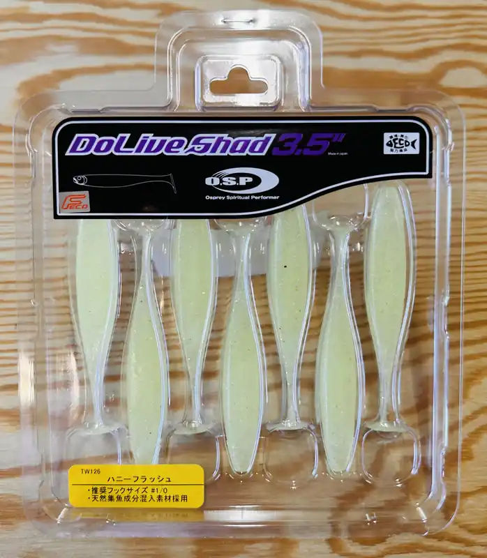 Gumové nástrahy O.S.P Do Live Shad 3,5" 8,4cm / (7ks) / TW 126 Honey Flash Super Cena