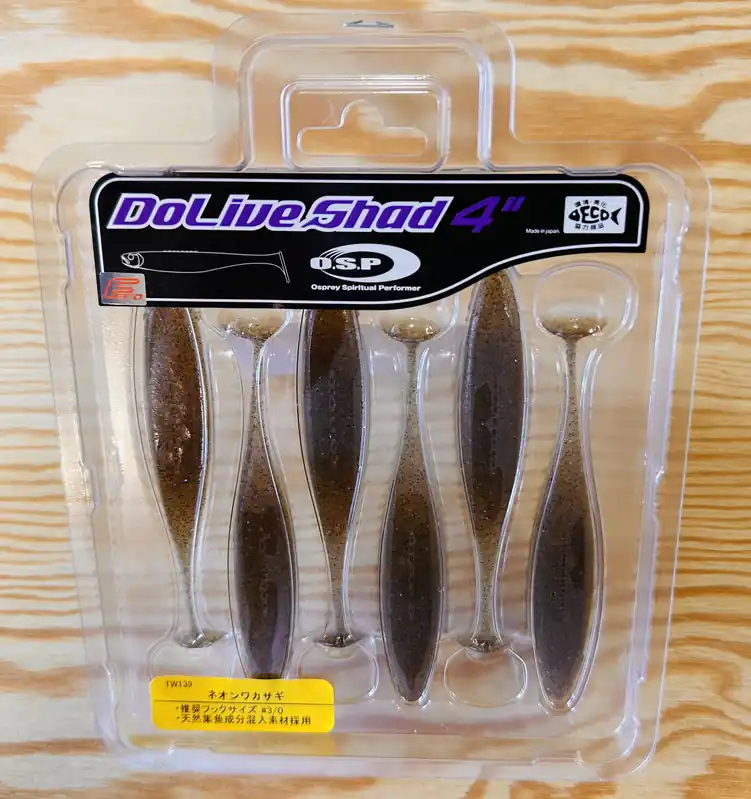 Přímo Od Výrobce Gumové nástrahy O.S.P Do Live Shad 4" 10,2 cm / (6ks) / TW 139 Neon Wakasagi