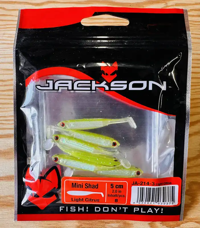 Vrácení Zdarma Gumové nástrahy JACKSON Mini Shad 5 cm / (8ks) / JA-214-3 Light Citrus