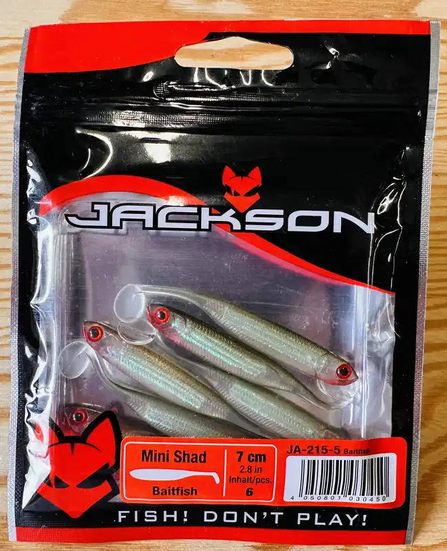 Tovární Cena Gumové nástrahy JACKSON Mini Shad 7 cm / (6ks) / JA-215-5 Baitfish