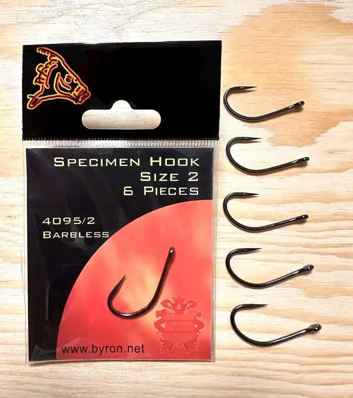Sezónní Sleva BYRON HÁČKY BEZ PROTIHROTU SPECIMEN HOOK BARBLESS 4095 / vel. 2 / 6 ks