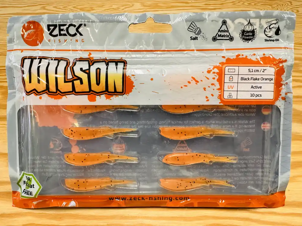 ZECK GUMOVÉ NÁSTRAHY WILSON 2" / BLACK FLAKE ORANGE / 5,1 cm / 10 ks Omezená Nabídka