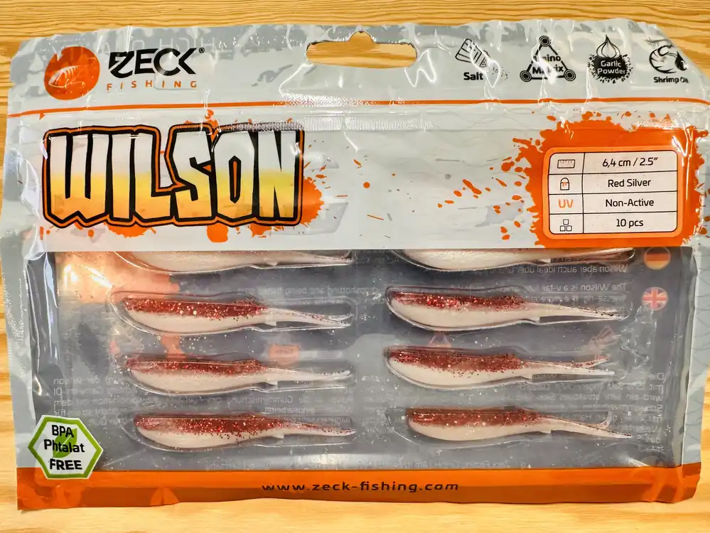 ZECK GUMOVÉ NÁSTRAHY WILSON 2,5" / RED SILVER / 6,4 cm / 10 ks Hit Sezóny