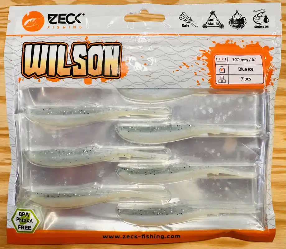 ZECK GUMOVÉ NÁSTRAHY WILSON 4" / BLUE ICE / 10,2 cm / 7 ks Zlevněný
