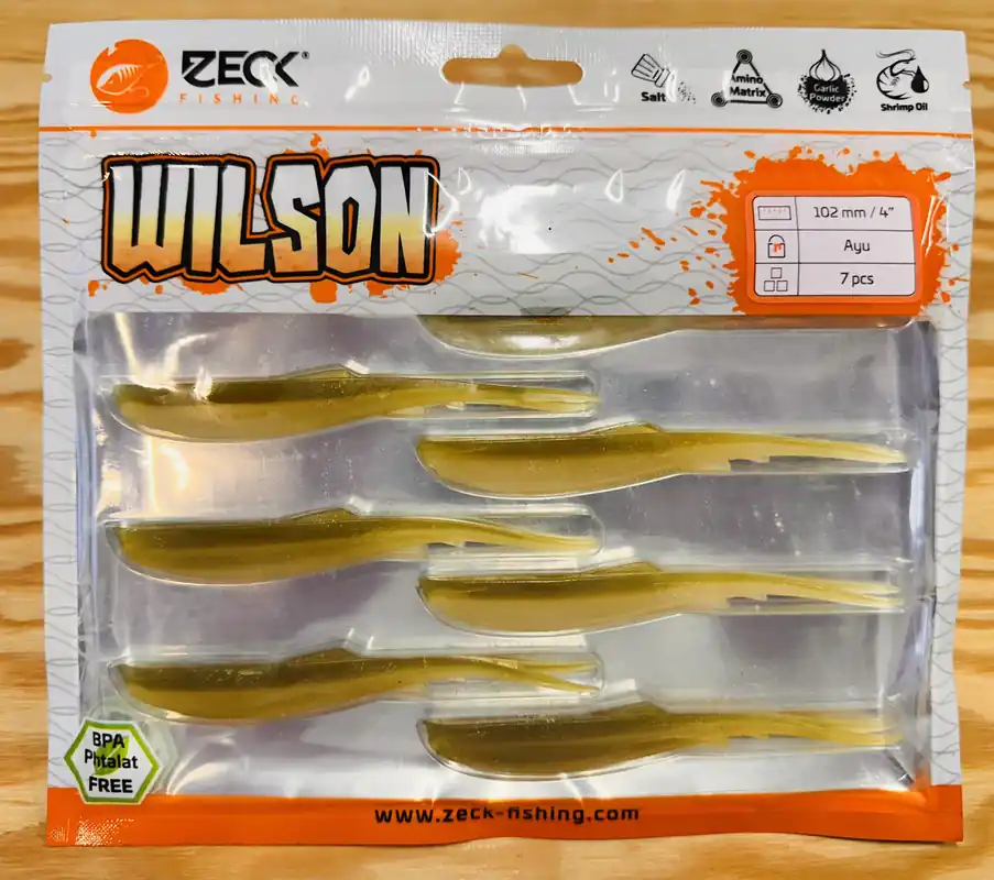 Akční Cena ZECK GUMOVÉ NÁSTRAHY WILSON 4" / AYU / 10,2 cm / 7 ks