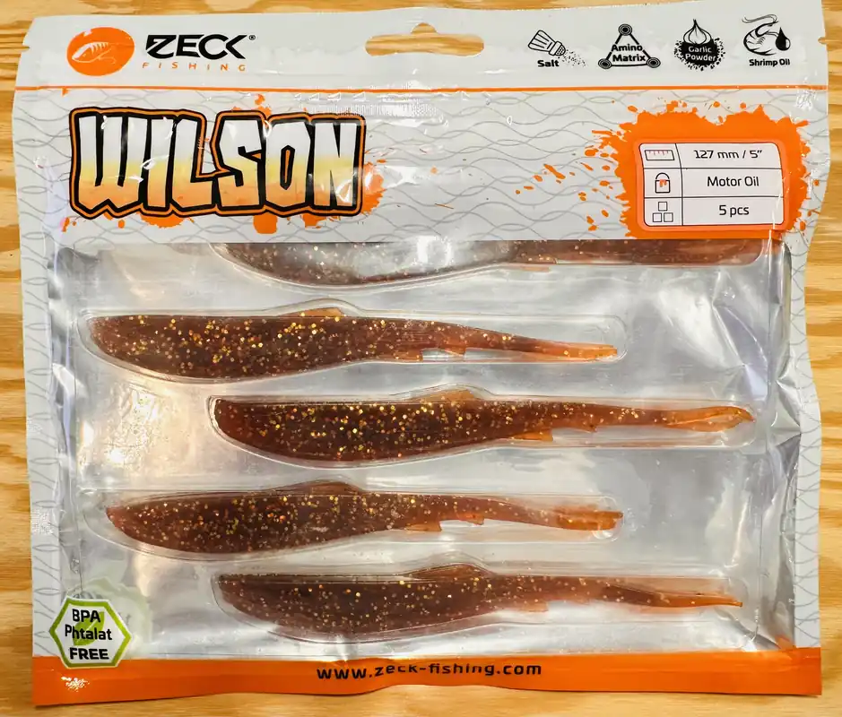 ZECK GUMOVÉ NÁSTRAHY WILSON 5" / MOTOROIL / 12,7 cm / 5 ks Top Prodej