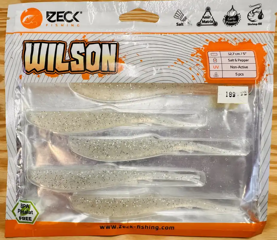 ZECK GUMOVÉ NÁSTRAHY WILSON 5" / SALT A PEPPER / 12,7 cm / 5 ks Akční Cena