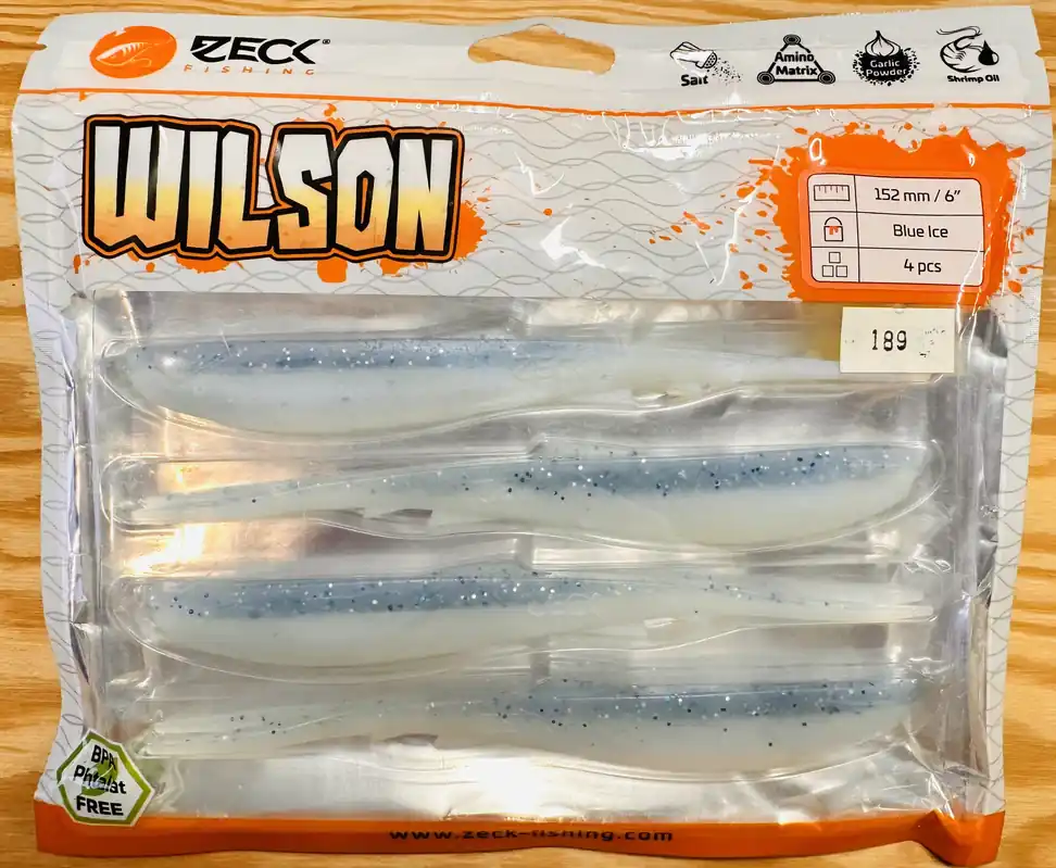 Bezpečná Platba ZECK GUMOVÉ NÁSTRAHY WILSON 6" / BLUE ICE / 15,2 cm / 4 ks