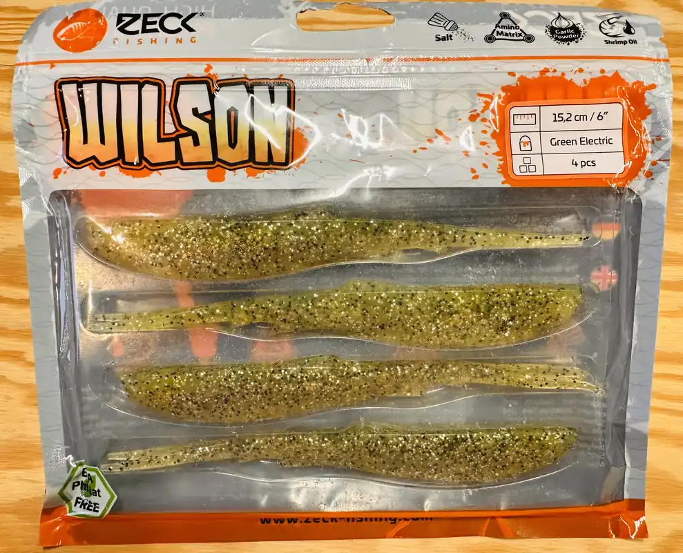 ZECK GUMOVÉ NÁSTRAHY WILSON 6" / GREEN ELECTRIC / 15,2 cm / 4 ks Pouze Dnes