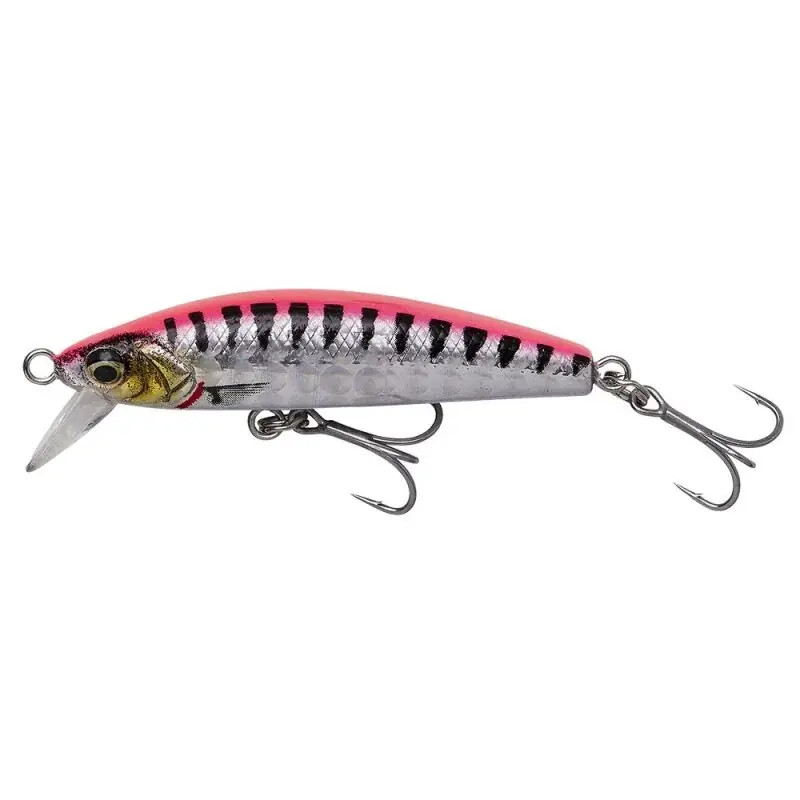 Sezónní Sleva WOBLER SAVAGE GEAR GRAVITY MINNOW FLOATING - PINK BARRACUDA / 5 cm / 3,1 g