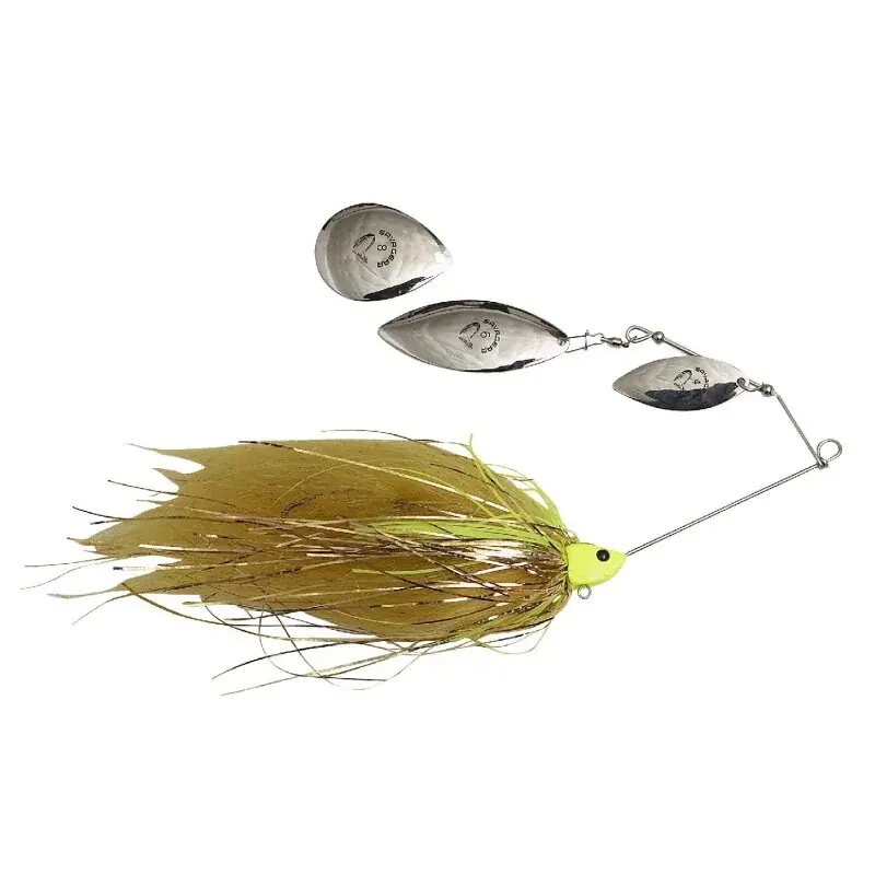 NÁSTRAHA TŘPYTKA SAVAGE GEAR MEGA SPINNERBAIT DA BUSH CHARTREUSE YELLOW / 21 cm / 55 g Nejprodávanější