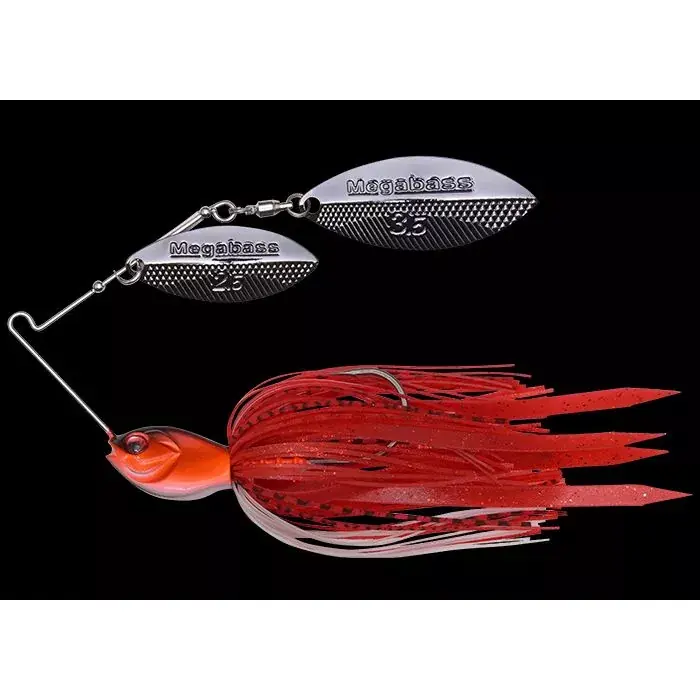 Vrácení Zdarma NÁSTRAHA TŘPYTKA MEGABASS SPINNERBAIT SV-3 FIRE RED 10,5 G