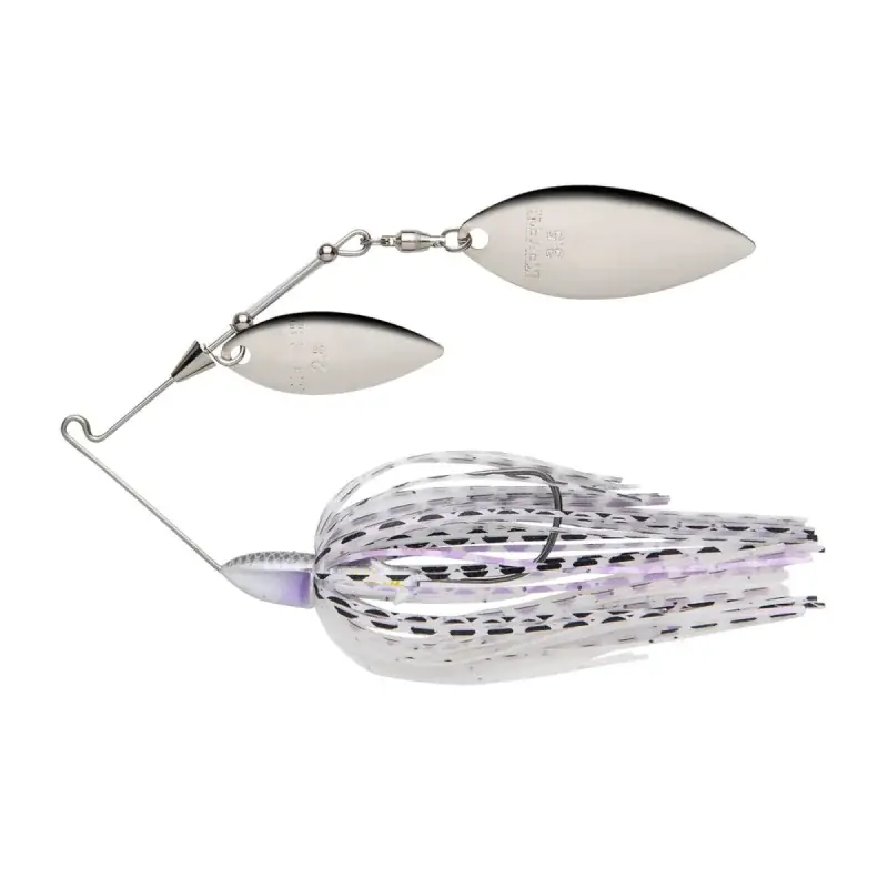 Nová Kolekce NÁSTRAHA TŘPYTKA KEITECH BABY TEE BONE SPINNERBAIT DOUBLE WILLOW - PURPLE PEARL SHAD / 14 G