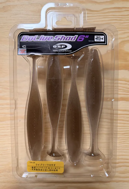 Gumové nástrahy O.S.P Do Live Shad 6" 15,2cm / (4ks) / TW 134 Lively Wakasagi Přímo Od Výrobce