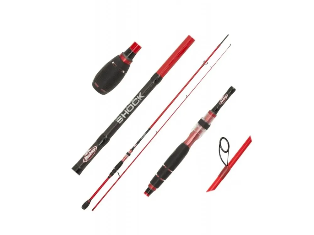 BERKLEY - Přívlačový prut Lighting Shock Red Spin M / 2,4 m / 10-35 g Nejlepší Volba