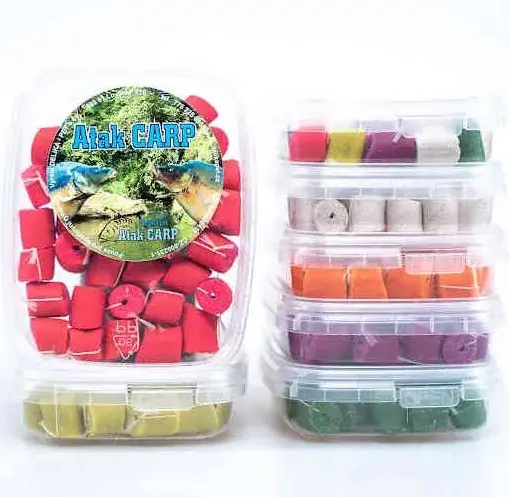 Ověřený DELIKAPET - ATAK Pelety Navázané na šňůrce 12mm / 60g TUTTI FRUTTI