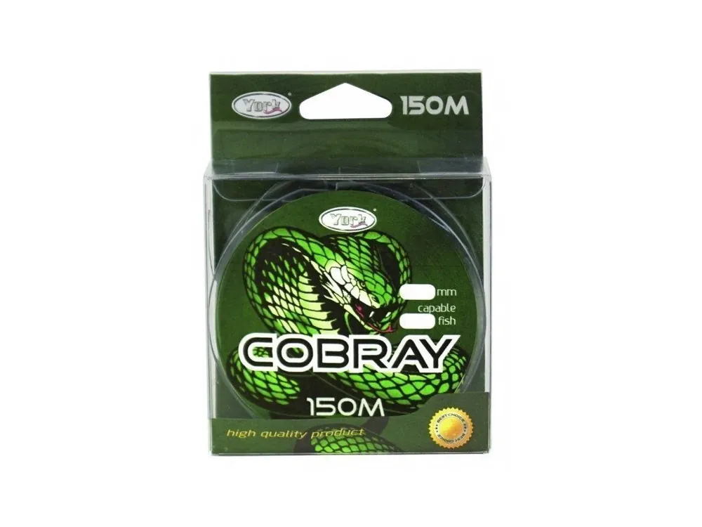 PLETENÁ ŠŇŮRA YORK COBRAY BRAID - 0.30mm / 33,5kg / 150m - DARK GREEN Finální Výprodej