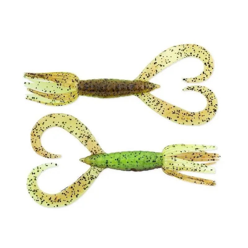 Keitech Gumová nástraha Little Spider 3" 7,6cm Green Pumpkin Chartreuse 8ks Dokud Zásoby Vydrží