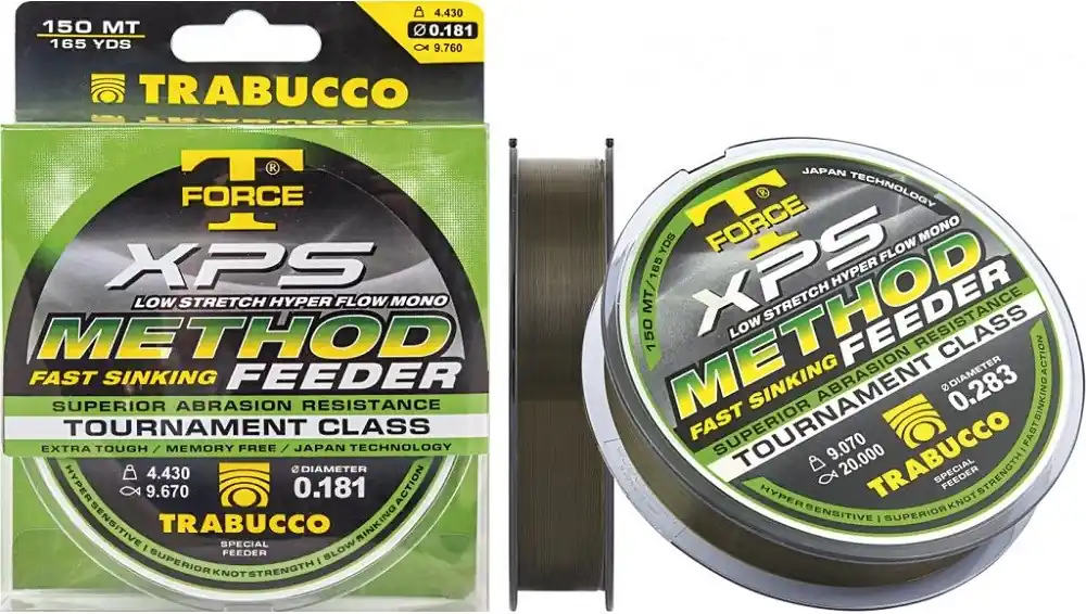 Trabucco - TR vlasec T-Force XPS METHOD FEEDER 300m / 0,18 mm / 4,43 kg Nejprodávanější