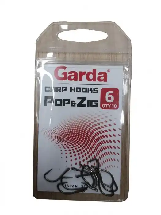 Garda - Kaprové Háčky POP&ZIG carp hook 10ks / vel. 4 Akční Cena