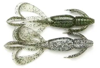 Dokud Zásoby Vydrží Gumová nástraha Keitech Crazy Flapper / 3,6" / 9,1cm / 6,6g / Silver Flash Craw 460 / 7ks