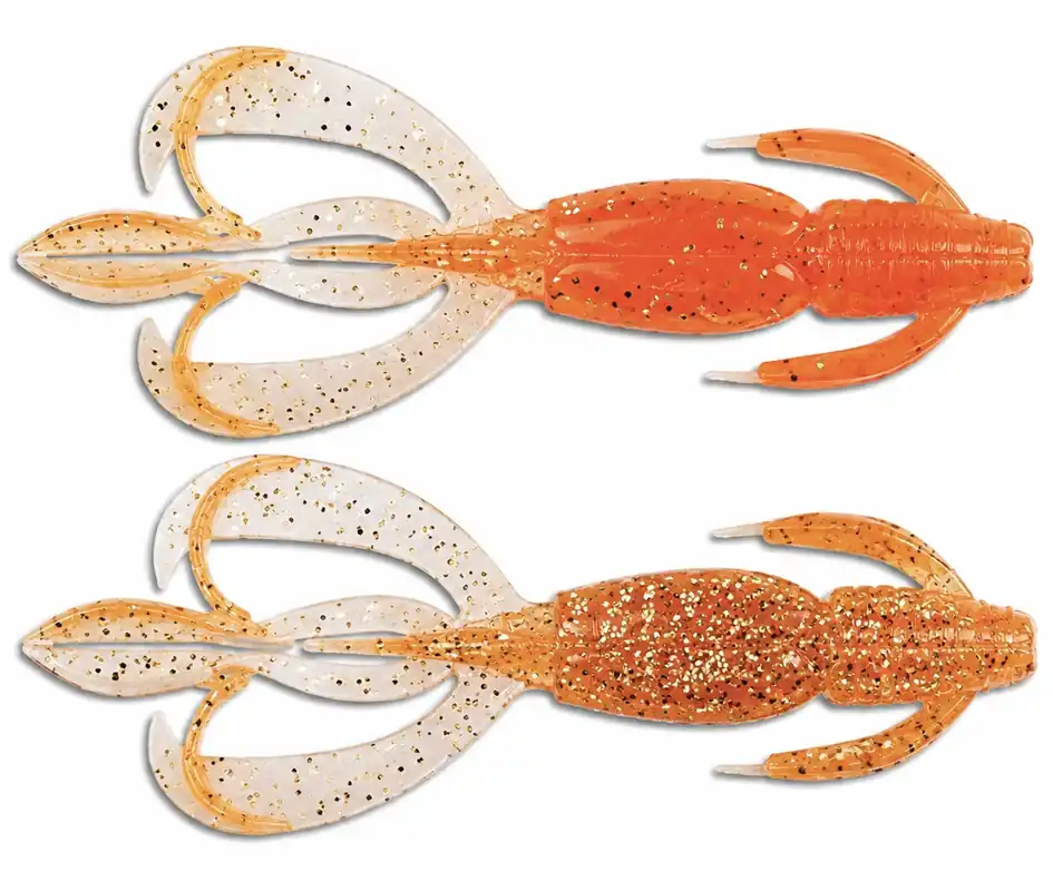 Gumová nástraha Keitech Crazy Flapper / 4,4" / 11,1cm / 13g / Orange Flash EA 06 / 6ks Omezená Nabídka