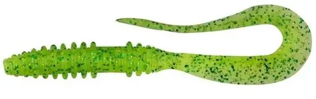 Autentický Gumová Nástraha Keitech Mad Wag Mini 3,5" 8,9cm Lime Chartreuse 424 (10ks)