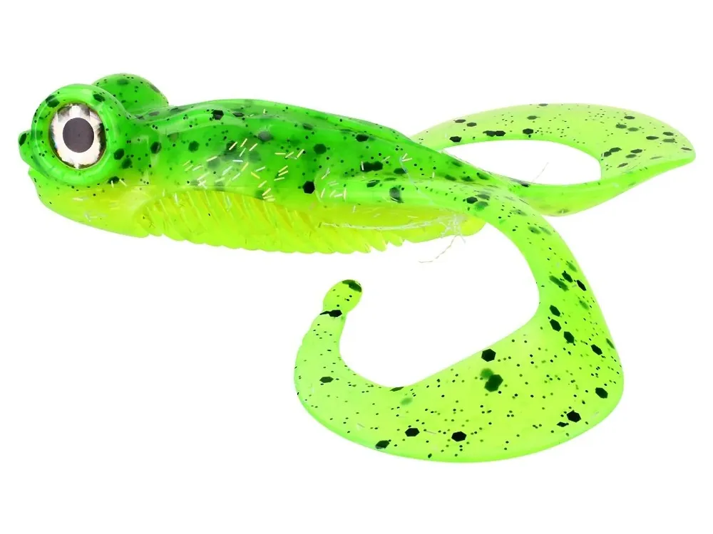 Gunki Gumová Nástraha Bull Frog - Lime Chart Pepper / 13cm / 1 ks Vrácení Zdarma